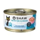 Nourriture humide pour chats avec filet de thon et crevettes en soupe, 80 g, Shaw