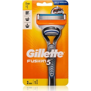 GILLETTE Fusion5 Maszynka do golenia dla mężczyzn i 2 zapasowe głowice