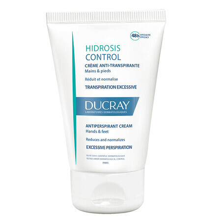 Crème anti-transpirante Hydrosis Control, 50 ml, Ducray