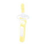 MAM Cepillo de Dientes Masajeador Con Escudo Protector Para 3+ Meses Amarillo