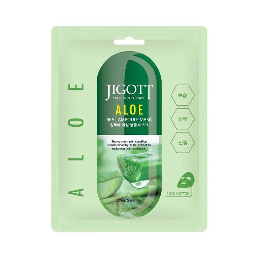 JIGOTT Aloë masker gezichtsmasker voor hydratatie 27ml