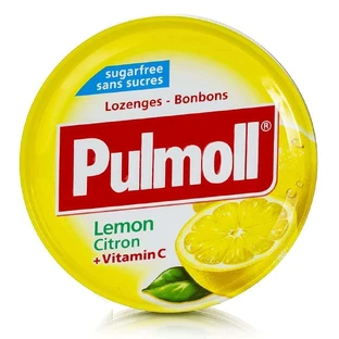 PULMOLL Caramelle per la gola al limone e vitamina C 45g