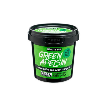 Gommage corporel, Apelsin vert x200g, Pot de beauté