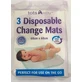 TOTS AWAY Disposable Change Mats Disposable Infant Underwear disposable x3