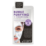 Skin Republic Masque facial purifiant aux bulles et au charbon de bois avec tissu x 20ml