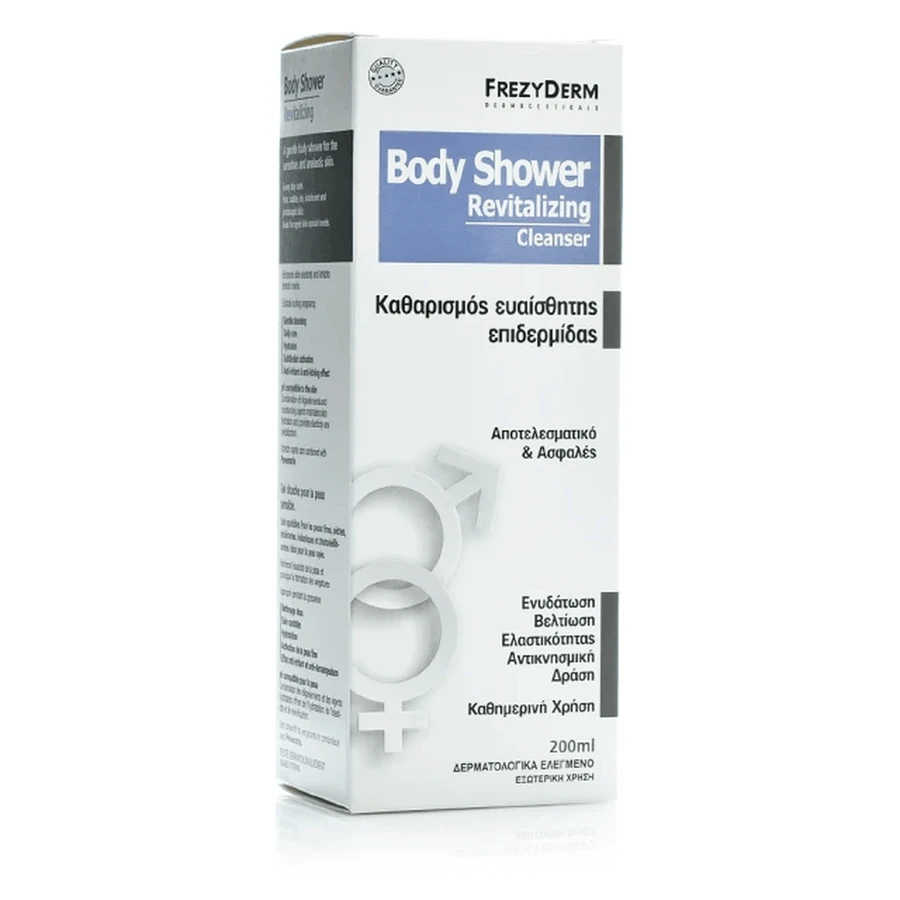 FREZYDERM Body Shower Limpiador Corporal Revitalizante Para Piel Sensible 200ml
