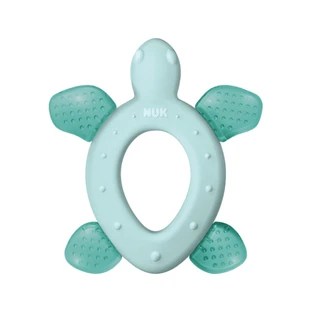 Inel de dentiție NUK Cool All-Around Turtle 3m+ în diverse culori - verde