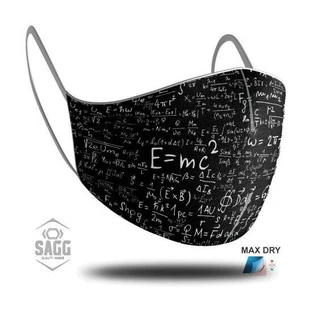 SAGG Mască din țesătură pentru copii Maths 6-12 ani
