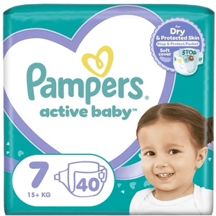 PAMPERS Active Baby Rozmiar 7 (15+kg) 40 sztuk