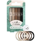 AMBITAS Invisibobble Ecotie Haarband Mokka Haarlinten 5 Stuks