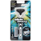 GILLETTE Mach 3 Scheermachine Dieper Scheren Zonder Roodheid 1 Machine & 2 Onderdelen