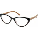 EYELEAD Lesebrille-Presbyopie Bordeaux Schmetterling mit Holzbügel E206 +1.25