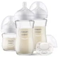 AVENT Natural Response Newborn Gift Set with Glass Bottle 120ml, Glass Bottle 240ml 2 pieces & Ultra Soft Pacifier for 0-6 months
