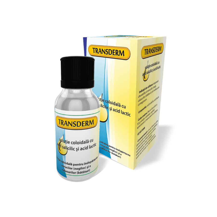 Transderm soluzione colloidale per la rimozione di verruche e duroni x 10 g