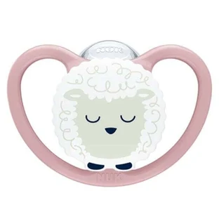 NUK Perfect Match Nacht Silicone Fopspeen voor 0-6 maanden, met etui