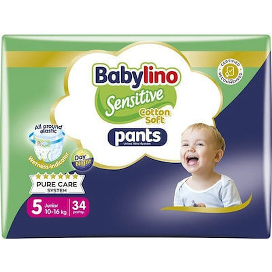 BABYLINO Broekje Katoen Zacht No5 10-16kg 34 stuks Economy Pack