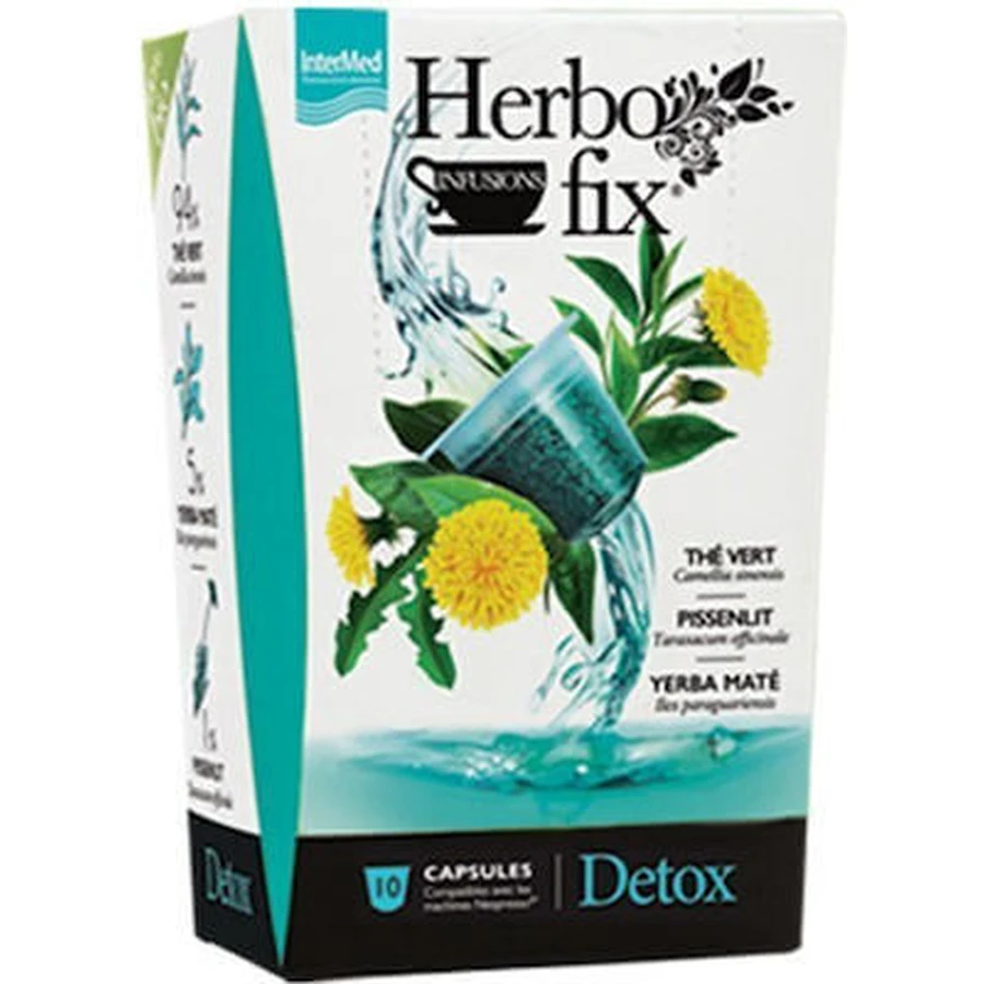 INTERMED Herbofix Detox-capsules Compatibel met Nespresso-apparaat, 10 capsules