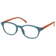 EYELEAD Presbyopiebril 154 Blauw-oranje Botstructuur 2,75