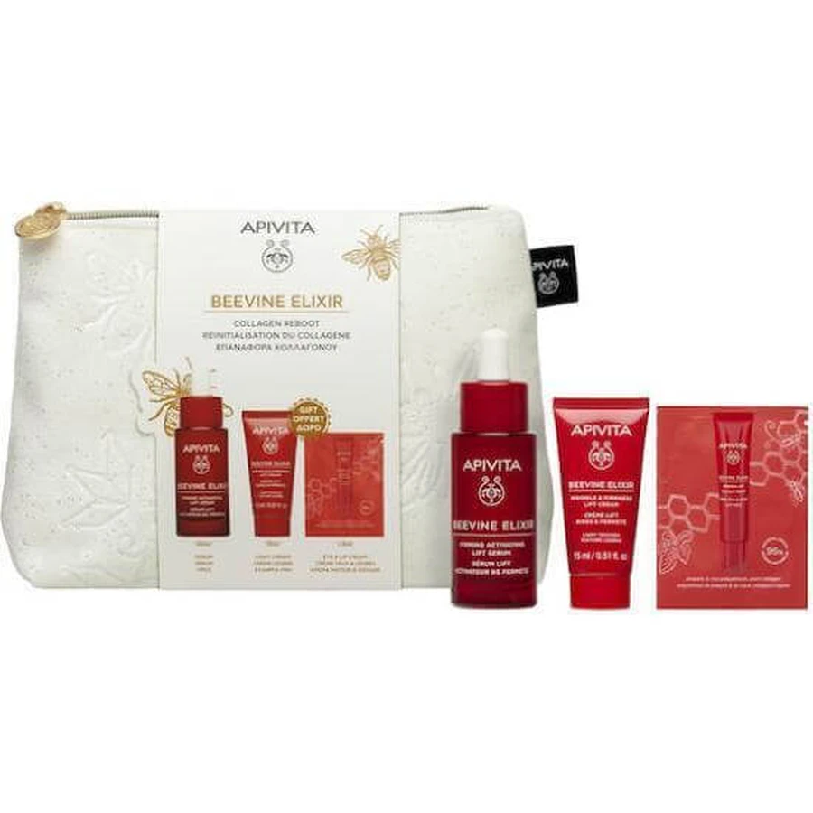 APIVITA Promo Beevine Elixir Rutina Serum Activador Reafirmante y Lifting 30ml & Regalo Crema Antiarrugas Reafirmante y Lifting Textura Ligera 15ml & Regalo Crema Antiarrugas Ojos y Labios 1,5ml