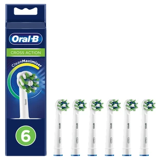 Wymienne główki szczoteczki elektrycznej ORAL B CrossAction, 6 sztuk