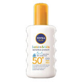 Kinderzonnebrandspray SPF 50+ Sensitive Protect, 200 ml, Nivea