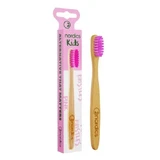 NORDICS Bamboo Toothbrush for Children Pink Medium