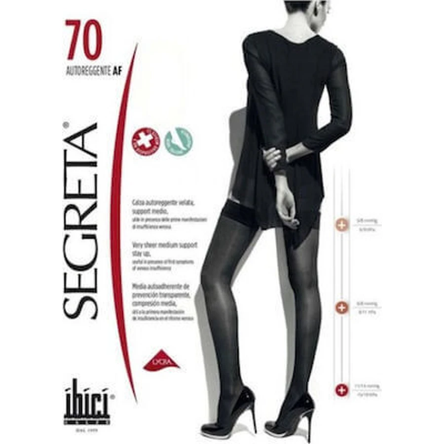Pantaloni SEGRETA Rizomere 70 DEN Nero