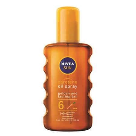 Nivea Sun Tropical Bronze SPF 6 Huile de plage en spray SPF 6, 200 ml, Nivea Sun