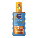 Zonnebeschermingsspray olie SPF 20 Protect &amp; Bronze, 200 ml, Nivea Sun