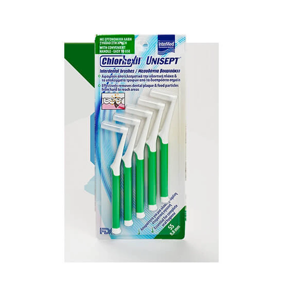 INTERMED Chlorhexil Szczoteczki międzyzębowe 0,8 mm x5: ceny i cechy
