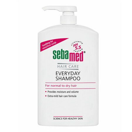Dermatologische vochtinbrengende shampoo voor dagelijks gebruik, 1000 ml, Sebamed