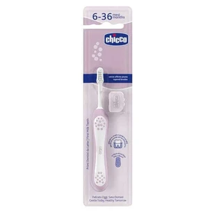 CHICCO Babytandenborstel Voor 6 tot 36 Maanden - Roze
