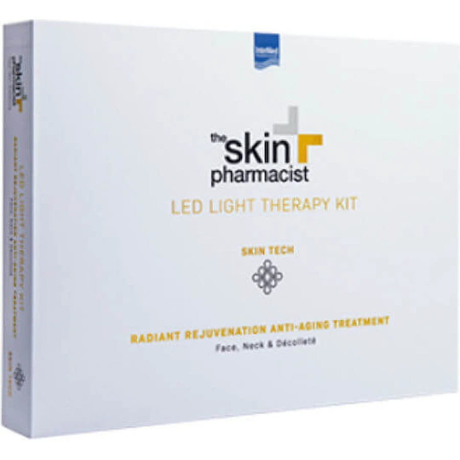 SKIN PHARMACIST Kit de luminothérapie Led Masque de photothérapie rajeunissant et anti-âge pour le visage, le cou et le décolleté