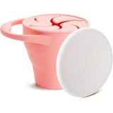 MUNCHKIN ¡C'est Silicona! Snack Catcher Recipiente de Silicona para Snacks 6+ Meses Coral