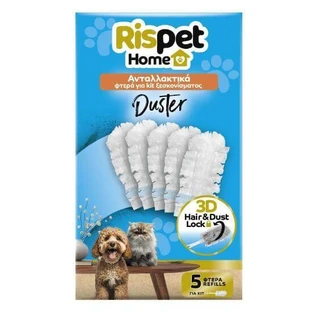 RISPET Home Duster Alternative wings for dusting kit, 5 pieces