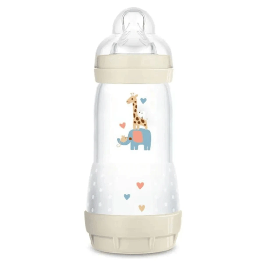 MAM Biberón de Plástico Easy Start Anticólico con Pieza de Silicona 4+ Meses 320ml