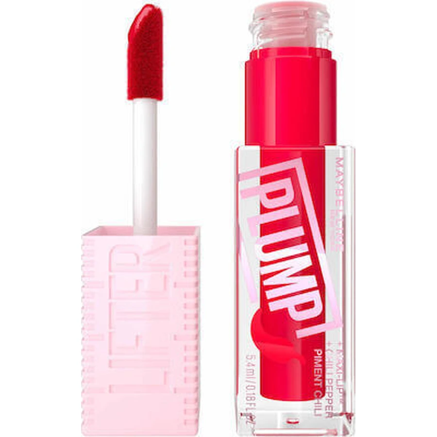MAYBELLINE Lifter Plumping Gloss 004 Red Flag For Lip Volume 5.4ml