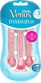 GILLETTE Venus Treasures Wegwerpscheermesjes met 3 mesjes &amp; glijmiddel 3 stuks