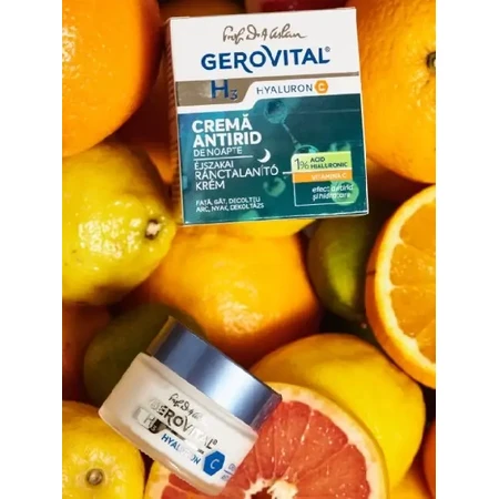 Gerovital H3 Hyaluron C Anti-Falten Nachtcreme, 50 ml, Farmec