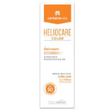 Heliocare Color Zonnebeschermingscrème-Gel met SPF 50, Lichte tint, 50 ml, Cantabria Labs