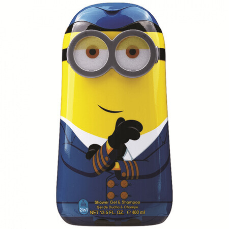 Gel douche et shampoing Minions pour enfants, 400 ml, Air Val