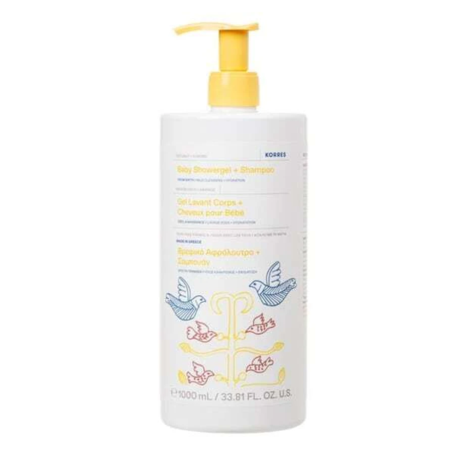 KORRES Baby Showergel & Shampoo Baby Shower Gel & Shampoo cu Caraway & Almond 1000ml