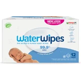 WATERWIPES Doekjes met 99,9% Water, Zonder Alcohol & Parabenen (12 Verpakkingen van 60 stuks) 720 Stuks