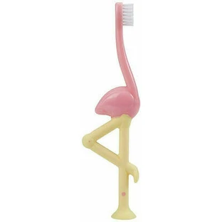 Szczoteczka do zębów dla dzieci DR BROWN'S Pink Flamingo dla 1-4 lat HG 058