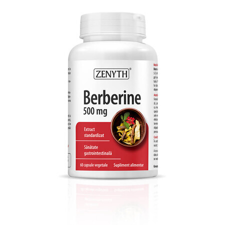 Berberina, 500 mg, 60 capsule, Zenyth