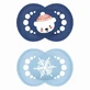 MAM Silicone Fopspeen Original Winter Limited Edition Voor 6-16 maanden - Teddybeer / Sneeuwvlok