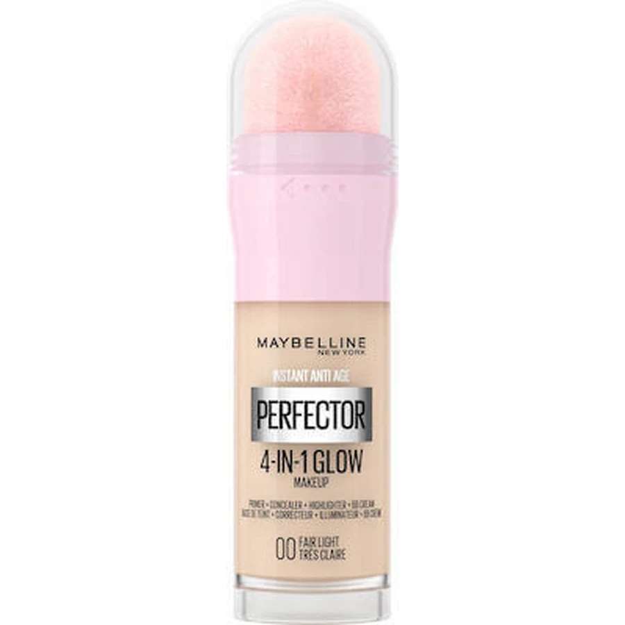 MAYBELLINE Instant Anti-Age Perfector 4 en 1 Glow Maquillaje Multiusos para una Piel Luminosa 20ml 0.0 Fair Light