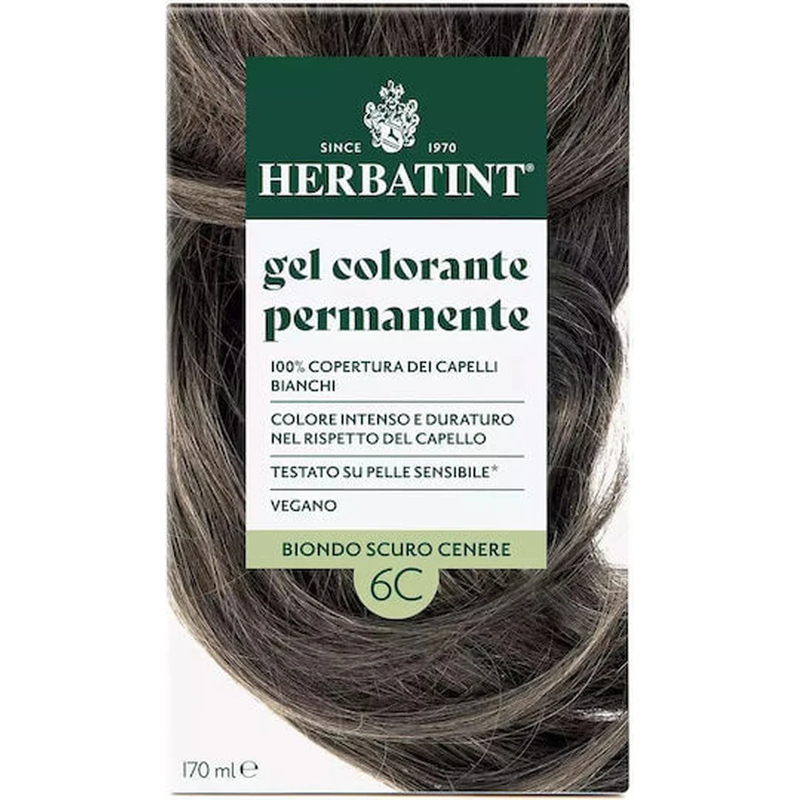 HERBATINT Vopsea de păr 6C Blond Cenușă închisă 150ml