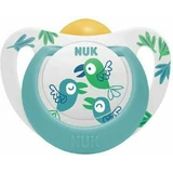 NUK Star Rubber Pacifier for 6-18 Months With Case & Lily 10.734.066 - Green Parrot