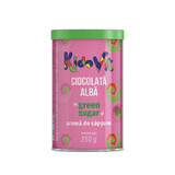 Witte chocolade met groene suiker en aardbeiensmaak KidoVit, 250 g, Remedia